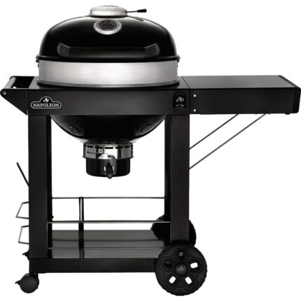 Napoleon PRO22 Charcoal Kettle Grill, Black with Cart
