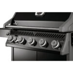 Napoleon Rogue Pro 625 5-Burner LP Gas Grill with Infrared Side Burner, Black