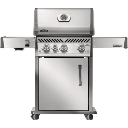Napoleon Rogue Pro 425 3-Burner LP Gas Grill with Infrared Side Burner, Stainless Steel