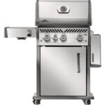 Napoleon Rogue Pro 425 3-Burner LP Gas Grill with Infrared Side Burner, Stainless Steel