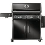 Napoleon Rogue Pro 625 5-Burner LP Gas Grill with Infrared Side Burner, Black