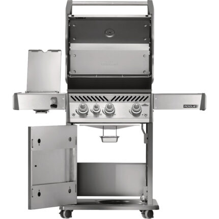 Napoleon Rogue Pro 425 3-Burner Natural Gas Grill with Infrared Side Burner, Stainless Steel