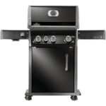 Napoleon Rogue Pro 425 3-Burner LP Gas Grill with Infrared Side Burner, Black