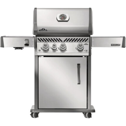 Napoleon Rogue Pro 425 3-Burner Natural Gas Grill with Infrared Side Burner, Stainless Steel