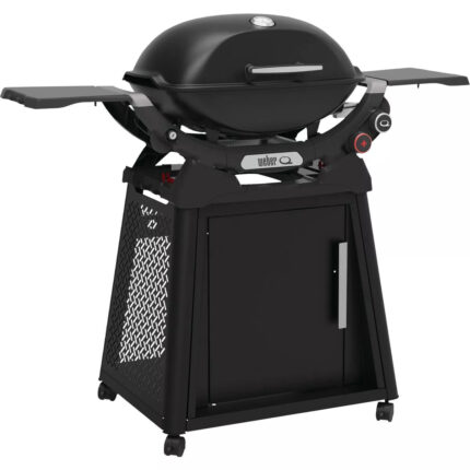 Weber Q2800N+ 320 Sq. In. LP Gas Portable Grill with Cart, Black