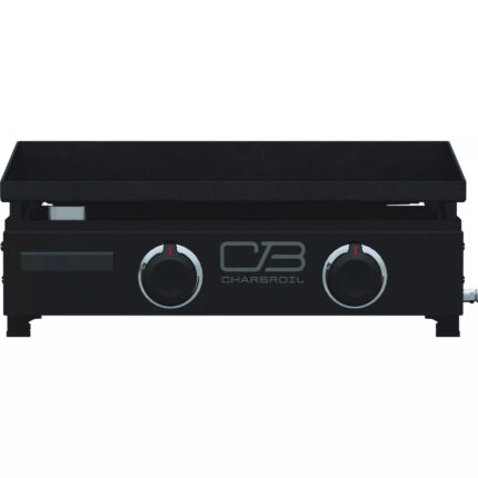 Char-Broil 22 In. Performance Series Portable Tabletop 2 Burner Propane Gas Griddle, Black