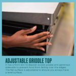 Char-Broil 22 In. Performance Series Portable Tabletop 2 Burner Propane Gas Griddle, Black