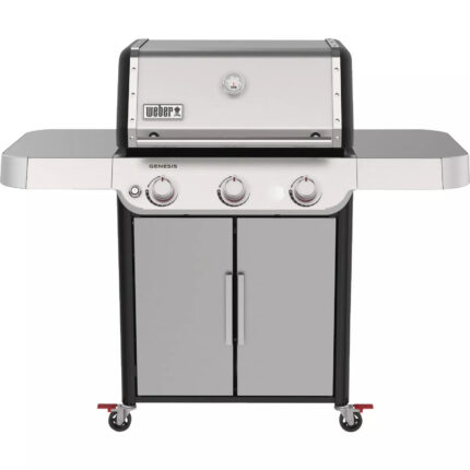 Weber Genesis S-315 3-Burner Liquid Propane Gas Grill, Stainless Steel