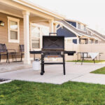 Blackstone Original Omnivore 28 In. 2-Burner Propane Gas Griddle with Hood Flat Top Grill, Black