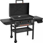 Blackstone Original Omnivore 28 In. 2-Burner Propane Gas Griddle with Hood Flat Top Grill, Black