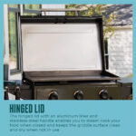 Char-Broil 28 In. XL Performance Series Propane Gas Griddle with Cart 3 Burner Flat Top Grill, Black