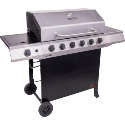Char-Broil Performance 6-Burner Stainless Steel & Black 32,500 BTU LP Gas Grill & Griddle