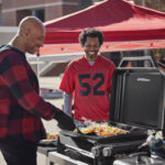 Weber Traveler 22 In. 2-Burner Propane Gas Griddle Flat Top Grill, Black