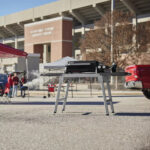 Weber Traveler 22 In. 2-Burner Propane Gas Griddle Flat Top Grill, Black