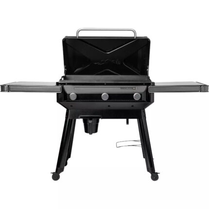 Traeger Flatrock 3-Burner Propane Gas Griddle Flat Top Grill, Black