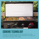 Char-Broil 36 In. Performance Series Deluxe Propane Gas Griddle with Cart 4 Burner Flat Top Grill, Black