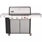 Weber Genesis S-435 4-Burner Liquid Propane Gas Grill, Stainless Steel