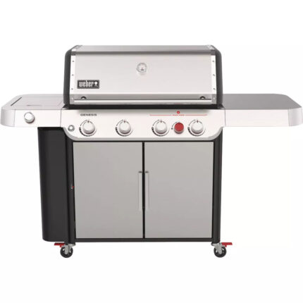Weber Genesis S-435 4-Burner Liquid Propane Gas Grill, Stainless Steel