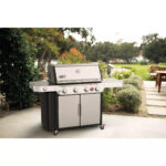 Weber Genesis S-435 4-Burner Liquid Propane Gas Grill, Stainless Steel
